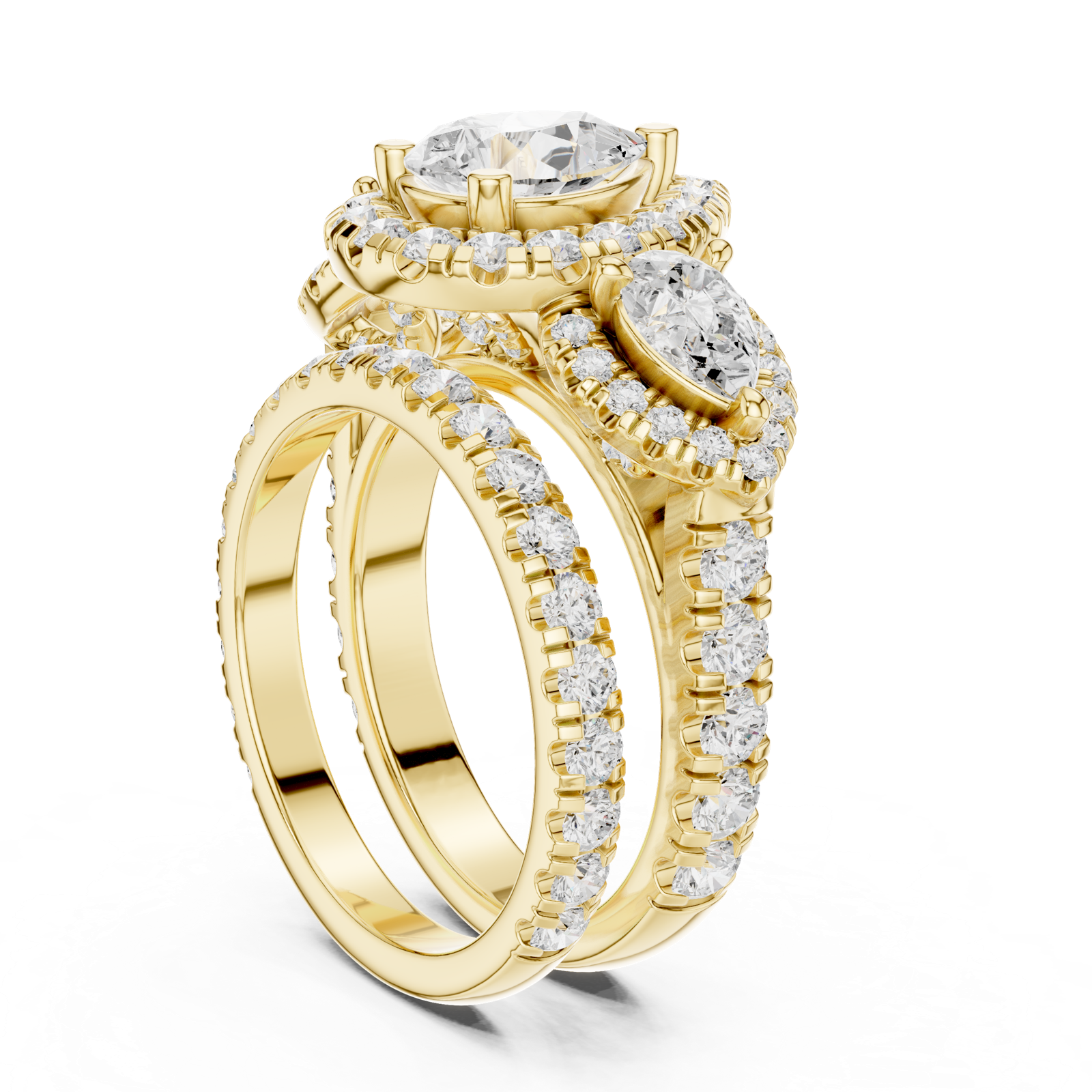 Gold Ring DDLR-298, Yellow Gold, view 1