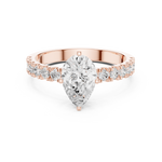Gold Ring DDLR-1082, Rose Gold, view 4