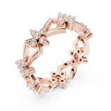 Gold Ring R32, Rose Gold, view 2