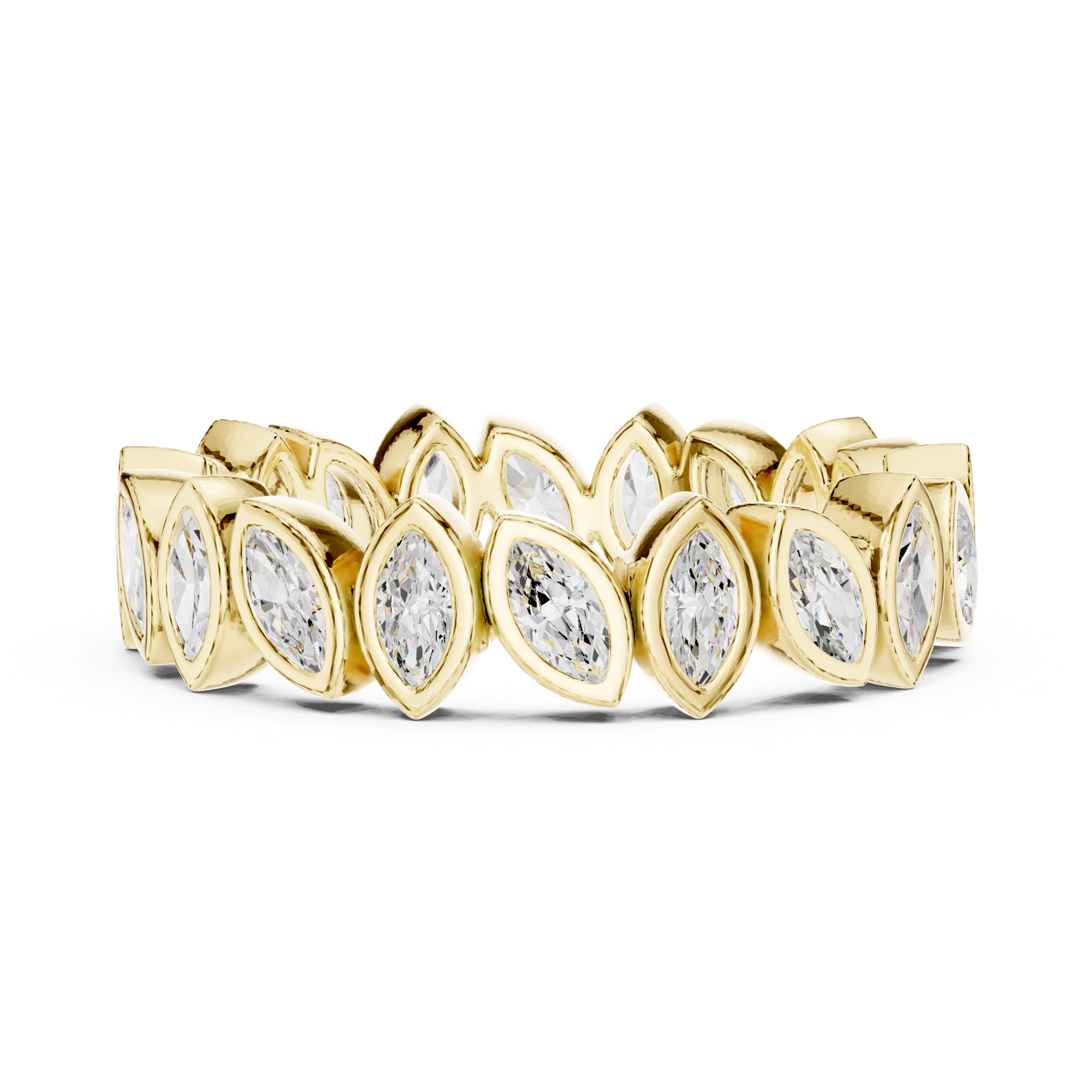 Gold Ring DDLR-311, Yellow Gold, view 3