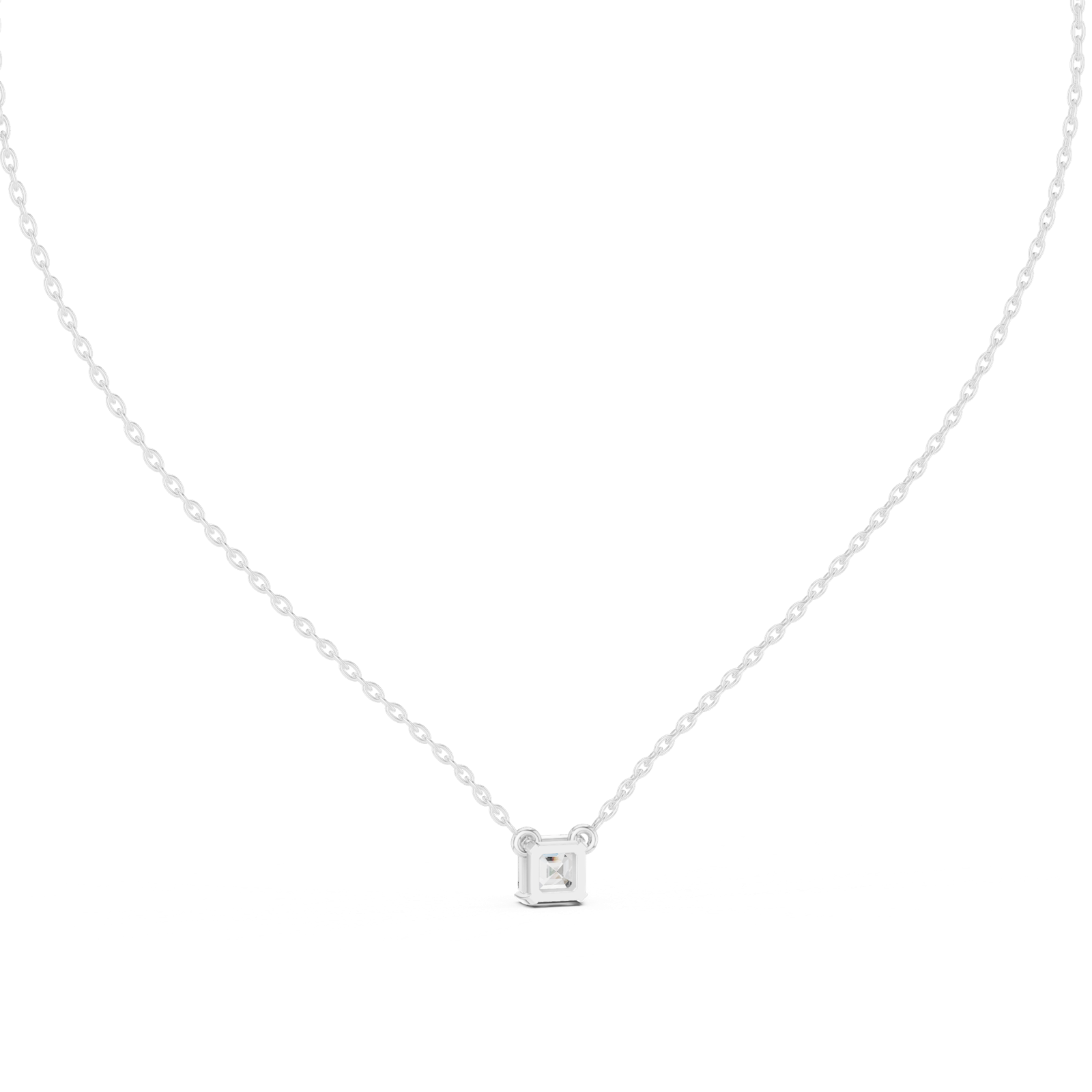 Gold Pendant GPD-0003, White Gold, view 4