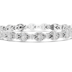 14K Solid Gold Lab Diamond Bracelet, White Gold, view 3