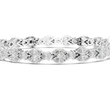 14K Solid Gold Lab Diamond Bracelet, White Gold, view 3