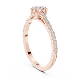 Gold Ring 19-120011L, Rose Gold, view 1