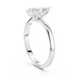 Gold Jewelry L36-6, Marquise center stone, White Gold, view 1