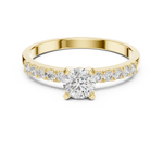 Gold Ring HLR-111, Yellow Gold, view 4