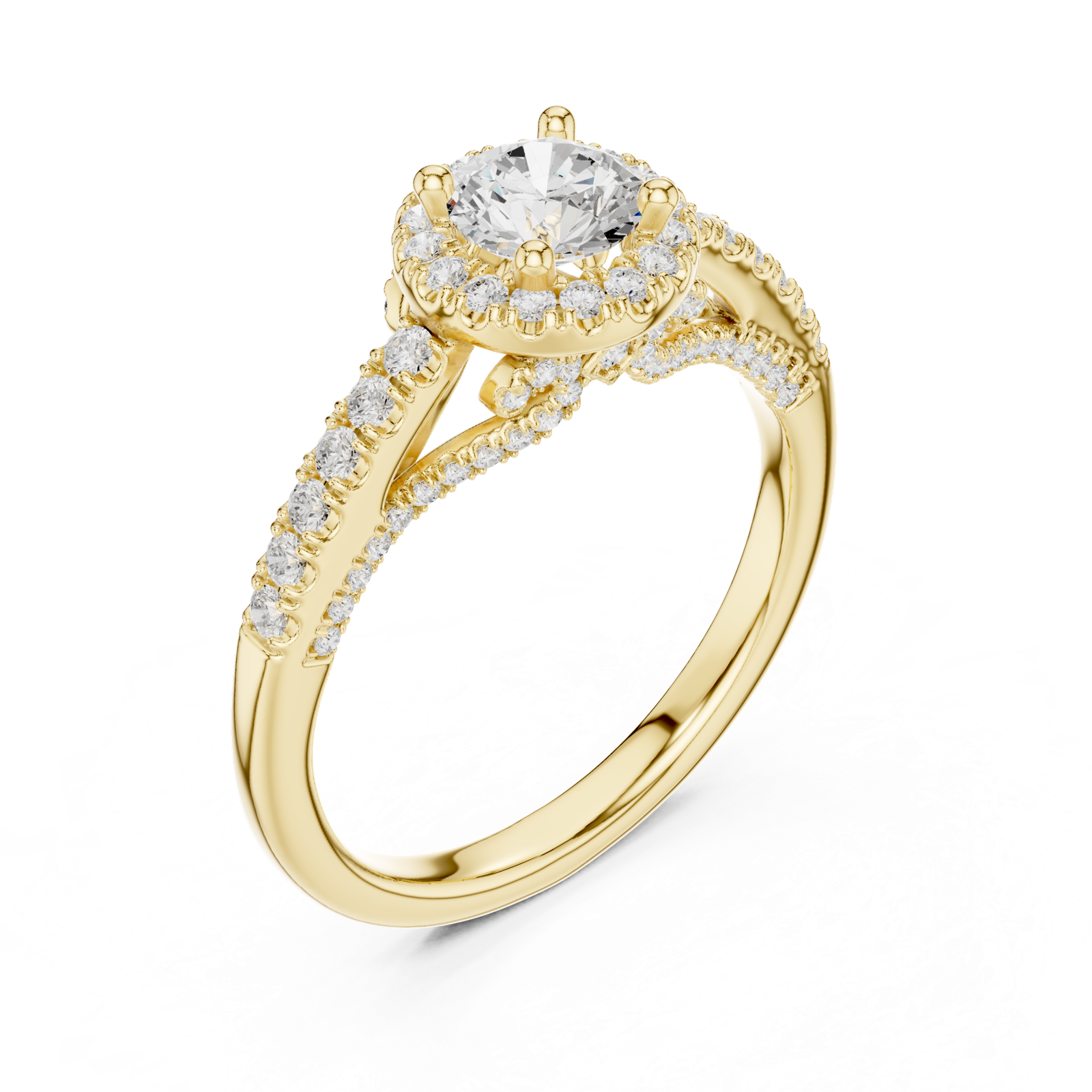 Gold Ring LR-0218, Yellow Gold, view 2