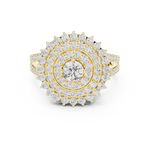 Gold Ring DDLR-761, Yellow Gold, view 4