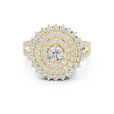 Gold Ring DDLR-761, Yellow Gold, view 4