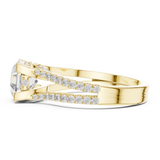Gold Ring DDLR-182-OC, Yellow Gold, view 3