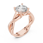 Gold Ring DDLR-872, Rose Gold, view 2