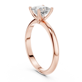Gold Jewelry L36-6, Princess center stone, Rose Gold, view 1