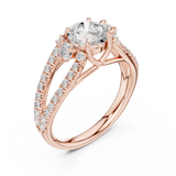 Gold Ring DDLR-682, Rose Gold, view 2