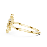 Gold Ring DR-6297, Yellow Gold, view 3