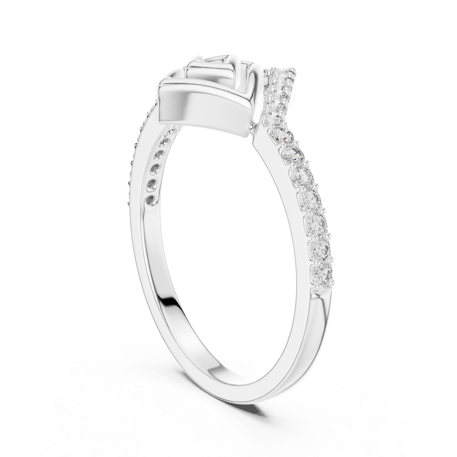 Gold Ring LR-01 (79), White Gold