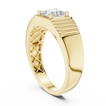 14K Solid Gold Lab Diamond Solitaire Ring, Yellow Gold, view 1