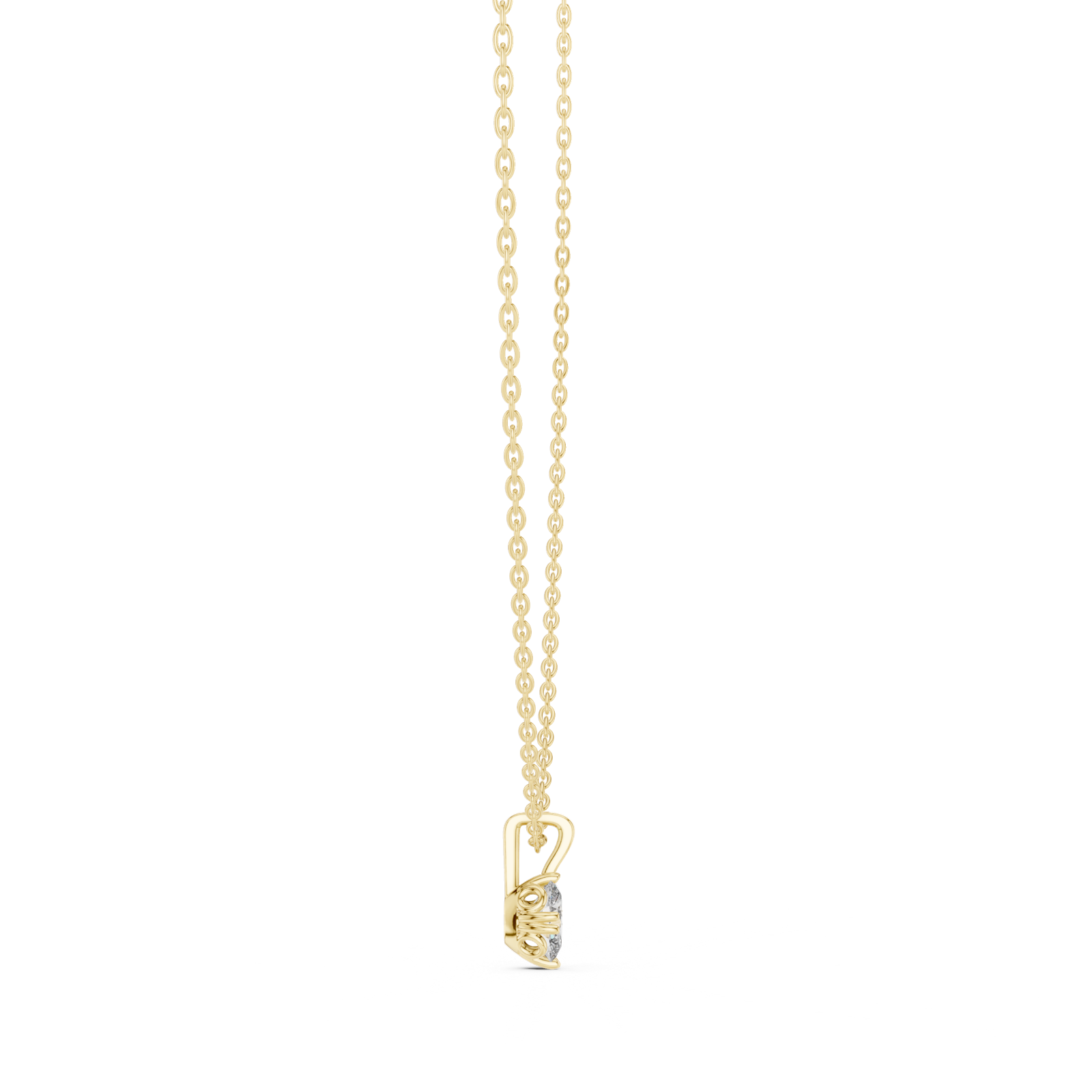 Gold Pendant GPD-0054, Yellow Gold, view 3