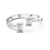 Gold Ring DDLR-481, White Gold, view 4