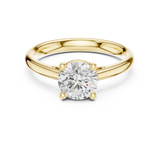 Gold Ring DDLR-630, Yellow Gold, view 4