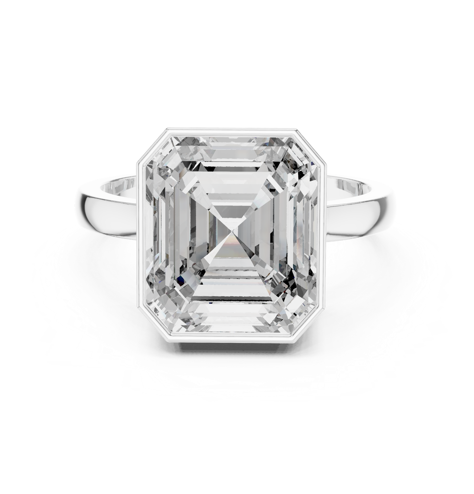 Gold Ring GR01, White Gold