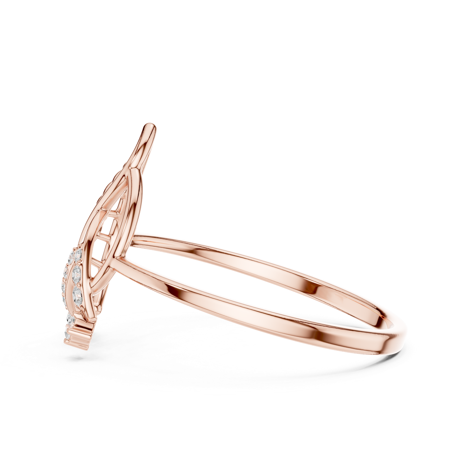 Gold Ring 1 (117), Rose Gold, view 3