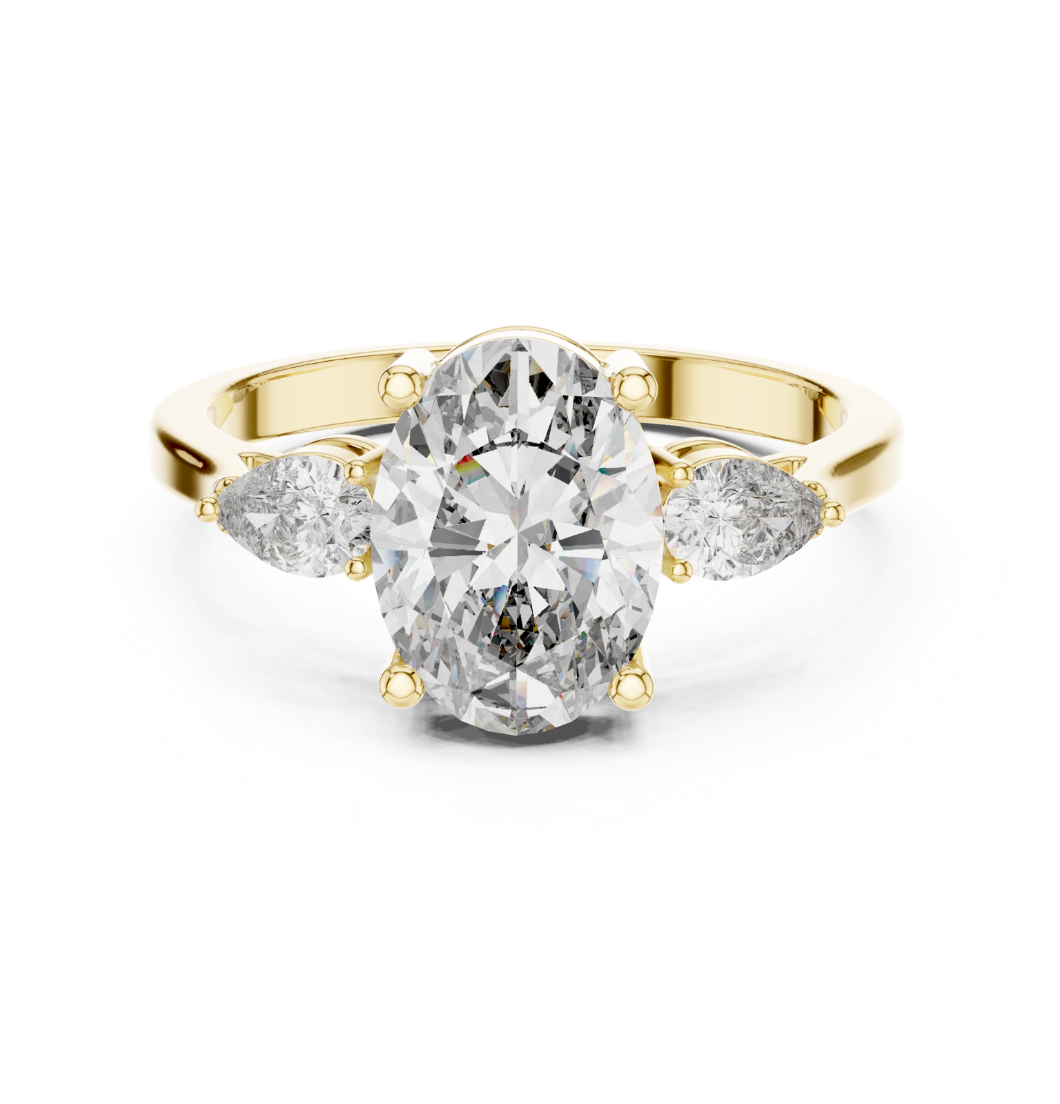 Gold Ring ALJLR-491, Yellow Gold, view 4