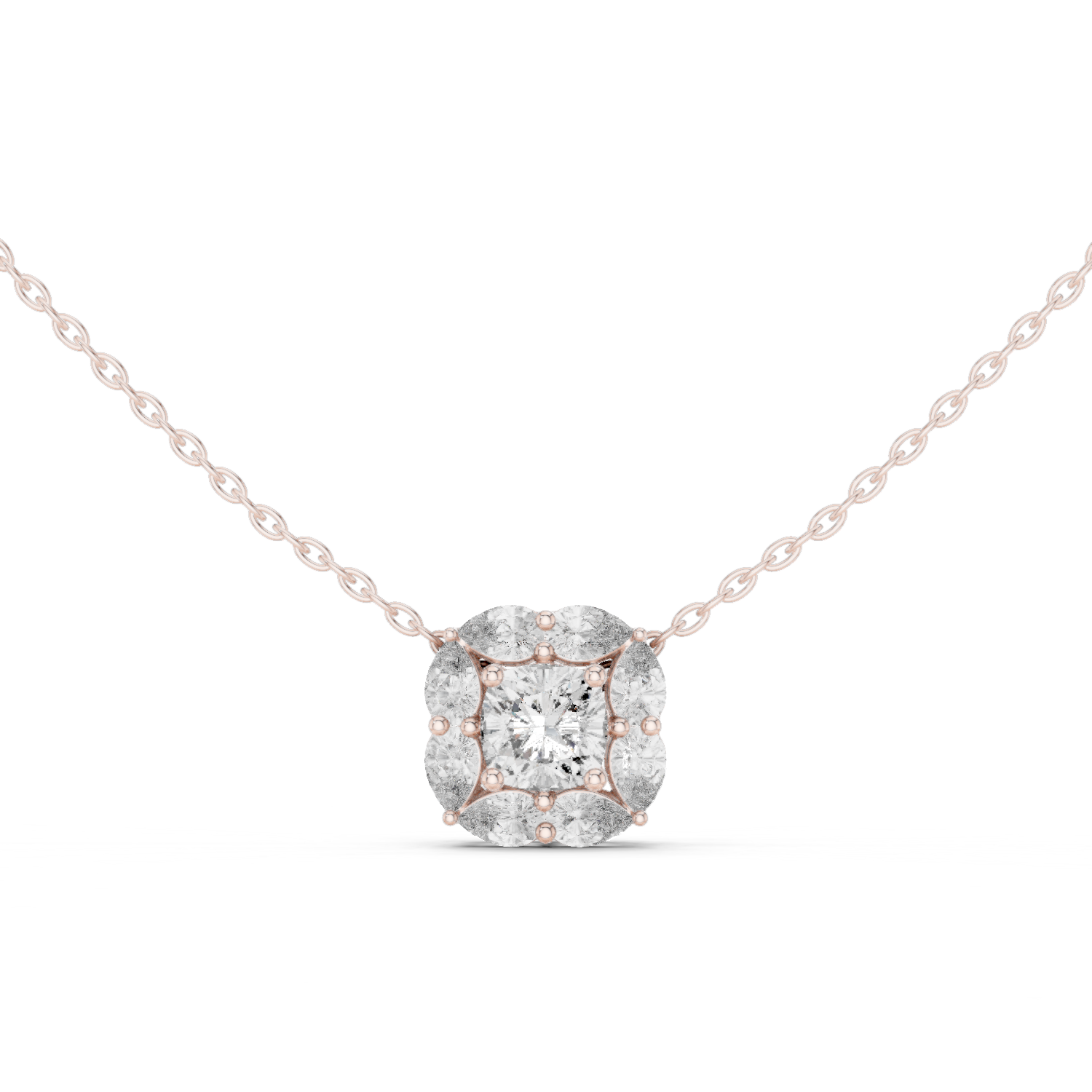 Gold Pendant GPD-0009, Rose Gold