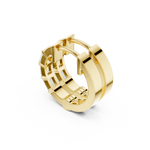 14K Solid Gold Lab Diamond Huggie Earrings, Yellow Gold, view 2