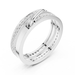 Gold Ring R27, White Gold, view 2