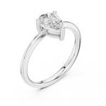 Gold Ring DDLR-500, White Gold, view 2
