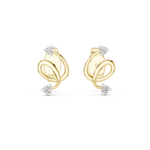 Gold Earrings 12-10002@E, Yellow Gold