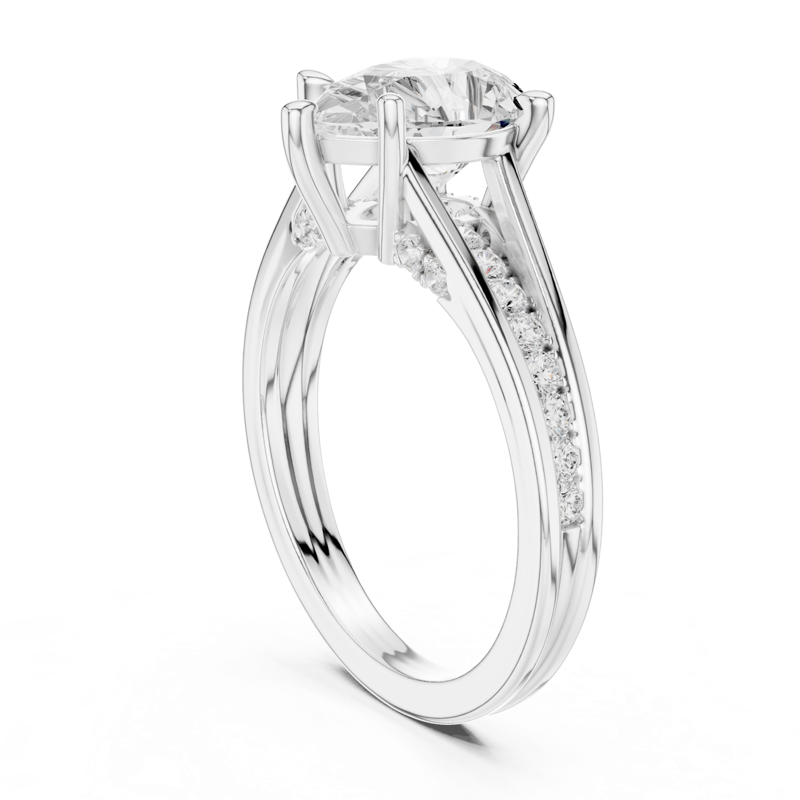 Gold Ring DDLR-996, White Gold