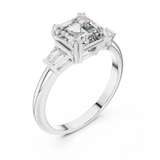 Gold Ring LR-0052, White Gold, view 2