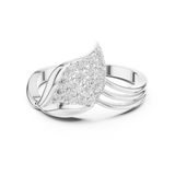 Gold Ring DDLR-664, White Gold, view 4