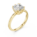 Gold Ring DDLR-254, Yellow Gold, view 2