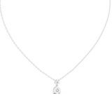 Gold Pendant GPD-0025, White Gold, view 4