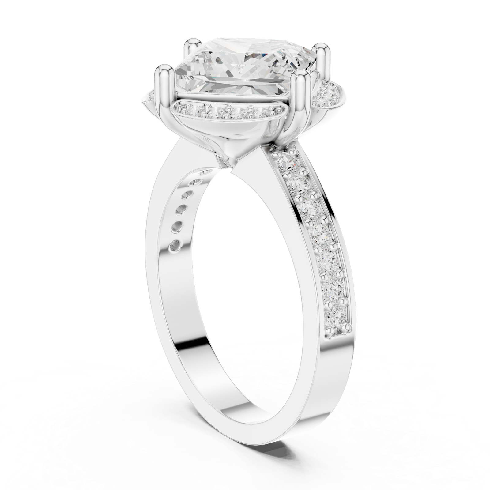 Gold Ring DDLR-361, White Gold