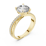 Gold Ring L03-425, Yellow Gold, view 2