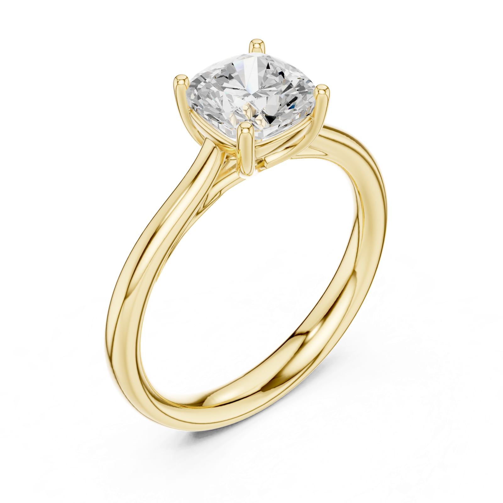Gold Ring DDLR-536, Yellow Gold, view 2