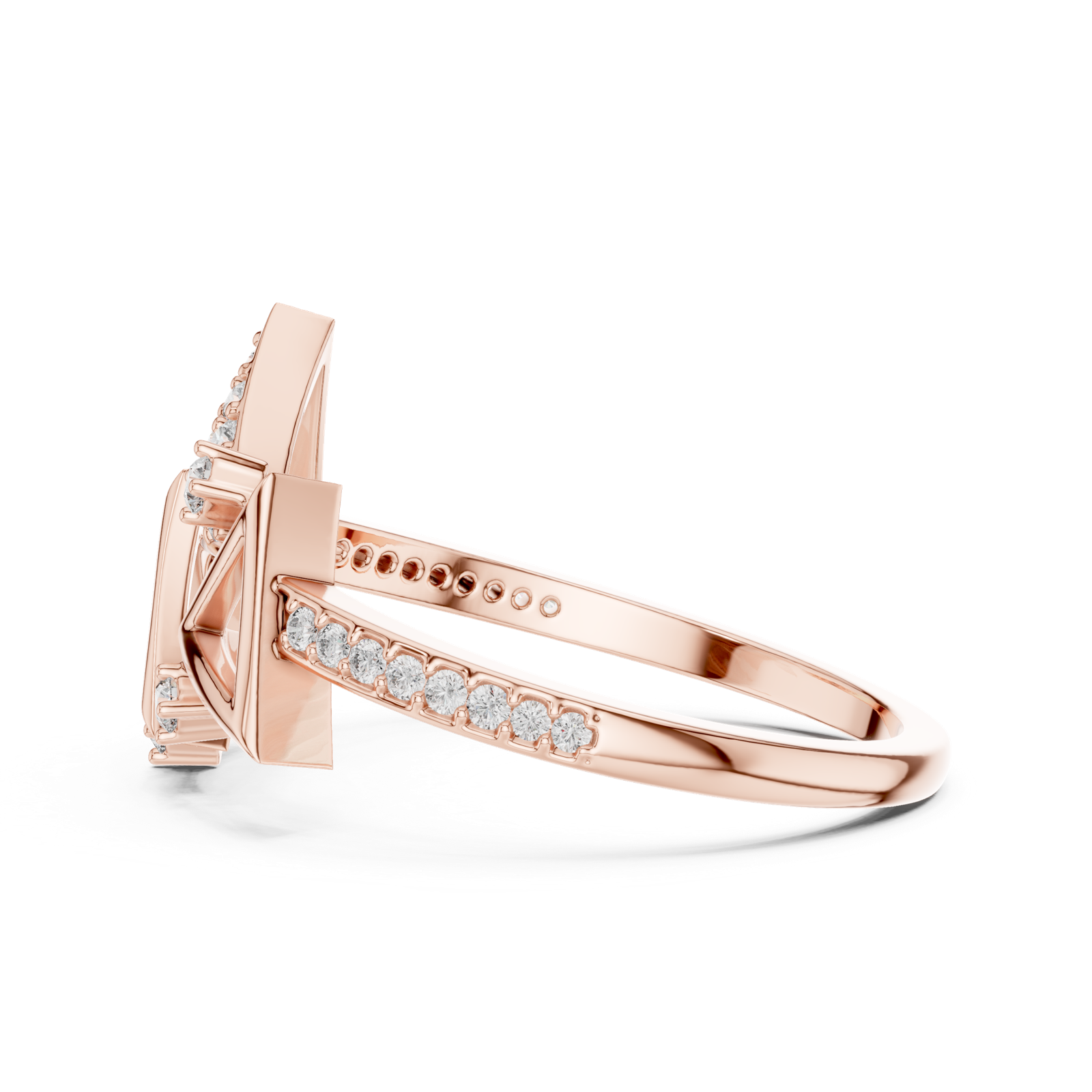 Gold Ring LR-01 (1), Rose Gold, view 3