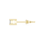 Gold Earrings AOMNP-417, Yellow Gold, view 3