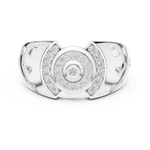 Gold Ring LR-01 (42), White Gold, view 4