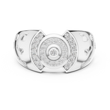 Gold Ring LR-01 (42), White Gold, view 4
