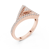 Gold Ring LR-01 (87), Rose Gold, view 2
