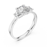 Gold Ring 00001L (18), White Gold, view 2