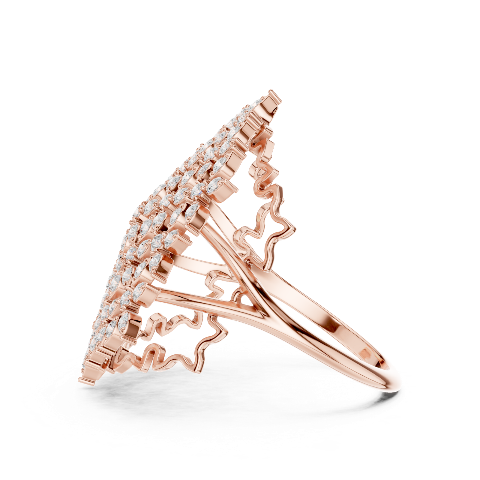 Gold Ring SBWR(47), Rose Gold, view 3