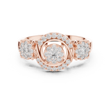 Gold Ring 19-120022L, Rose Gold, view 4