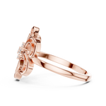 Gold Ring DR-6232, Rose Gold, view 3