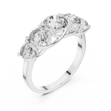 Gold Ring ALR-70, White Gold, view 2
