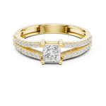 Gold Ring JER-64, Yellow Gold, view 4